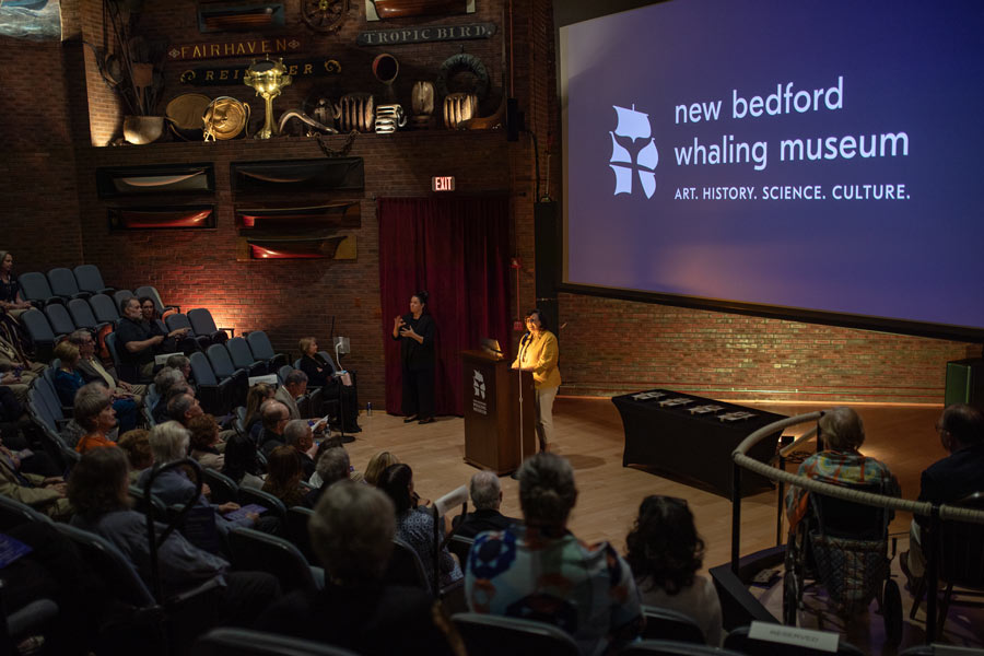 The New Bedford Whaling Museum offers venue rentals for business events in the Cook Memorial Theater.